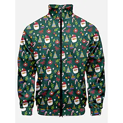 Santa Claus Christmas Trees Masquerade Christmas Tree Men's Christmas Christmas Christmas Eve Adults' Party Christmas Polyester Top Lightinthebox