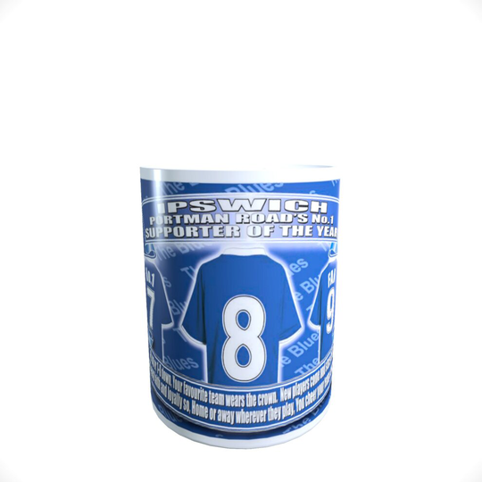 Ipswich Football Shirt Ceramic Money Box Gift