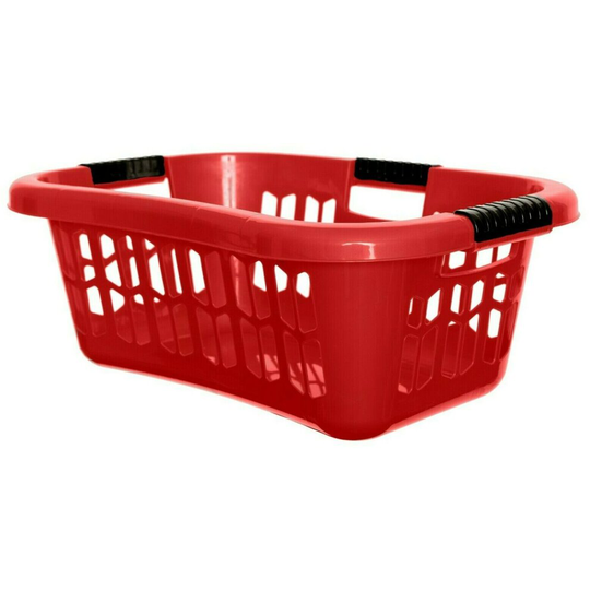 Large Hipster Laundry Washing Basket Strong Ergonomic Shape Easy Grip Handles