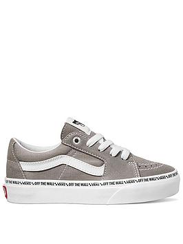 Vans Sk8-Lo Junior Boys Trainers Mini -Grey