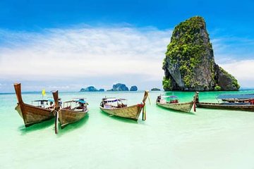 KRABI: 4 Island Snorkeling & Relax by Long Trail Boat with Lunch