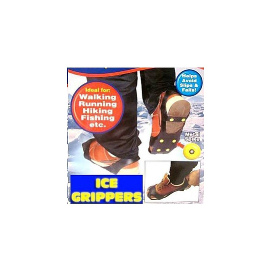 Ice Grippers - Excellent Traction On Ice & Snow - Boots Grips Cleats Shoes Slip - ice snow grippers boots grips cleats shoes traction slip new