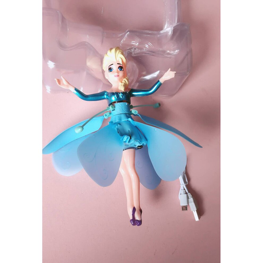 (no box) Princess Elsa Fairy, Magical Flying Suspended Aircraft Control, Dolls
