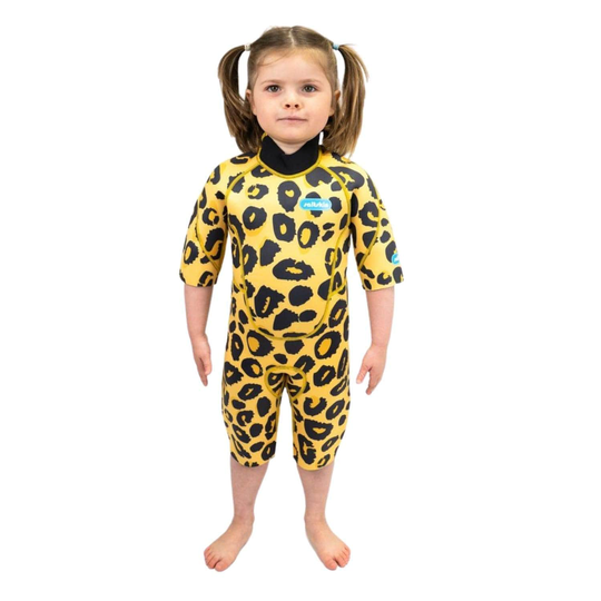 Saltskin Youth Kids Leopard 2mm Shorty Spring Wetsuit - Leopard