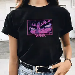 Inspired by Berserk Guts Swordsman T-shirt Cartoon Manga Anime Harajuku Graphic Kawaii T-shirt For Men's Women's Unisex Adults' Hot Stamping 100% Polyester Lightinthebox