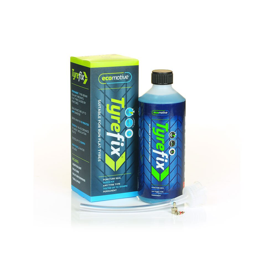 EcoMotive ETF2001 Tyre-Fix Single Bottle 550ml- Prevents Blow Outs, Just One Application Extends Tyre Life By 25%