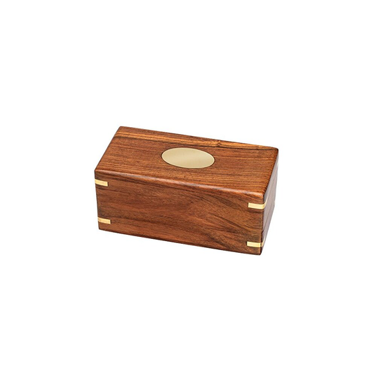 Bits and Pieces - The Secret Enigma Gift Box - Wooden Brainteaser Puzzle Box