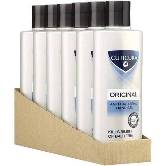 Cuticura Original Anti-Bacterial Hand Gel 200 ml | Pack of 6 x 200ml