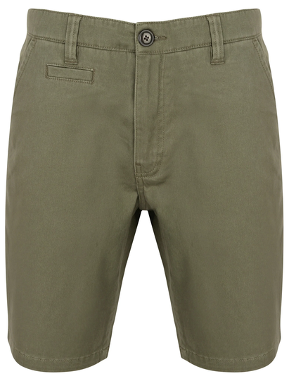 Shorts Scotch Cotton Twill Chino Shorts with Stretch In Dusty Olive - South Shore / S - Tokyo Laundry