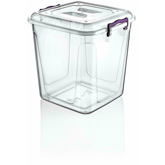 (40 Liters) Heavy Duty Plastic Pantry Box Lid Storage Box