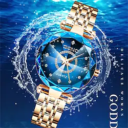 Women Golden Silver Classic Quartz Watch Female Elegant Clock Luxury Gift Watches Ladies Waterproof Wristwatch Lightinthebox