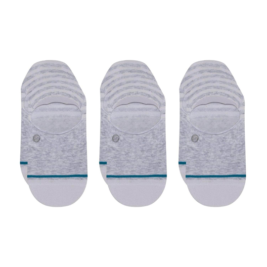 Stance Womens Sensible Two Super Invisible/No Show Ankle Socks - Heather Grey (3 Pack)