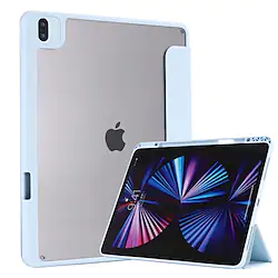 Tablet Case Cover For Apple iPad 9th 8th 7th 10.2'' iPad Air 5th 4th 10.9'' iPad Pro 12.9'' 11'' Shockproof Dustproof Magnetic Pencil Holder Trifold Stand Solid Colored PU Leather Lightinthebox
