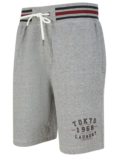 Jogger Shorts Prog Motif Brushback Fleece Grindle Jogger Shorts in Light Grey -Tokyo Laundry / S - Tokyo Laundry