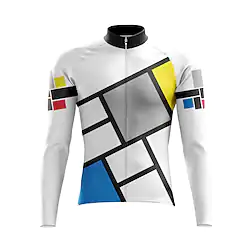 21Grams Men's Cycling Jersey Short Sleeve Bike Top with 3 Rear Pockets Mountain Bike MTB Road Bike Cycling Breathable Quick Dry Moisture Wicking Reflective Strips White Polyester Spandex Sports Lightinthebox