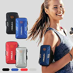 Phone Armband Running Armband Running Pack for Running Jogging Bike / Cycling Recreational Cycling Sports Bag Adjustable Waterproof Portable Waterproof Material Men's Women's Running Bag Adults Lightinthebox