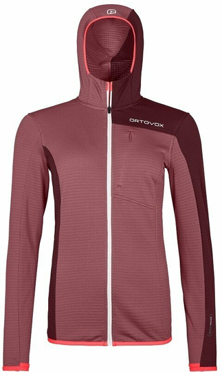 Ortovox Outdoor Jacket Fleece Light Grid Hooded Jacket W Mountain Rose S