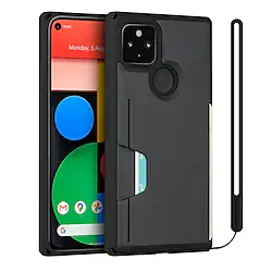 Card Slot Hybrid Phone Case For Google Pixel 5 Google Pixel 5 XL Google Pixel 4a Shockproof Dustproof TPU Card Holder Back Cover Lightinthebox