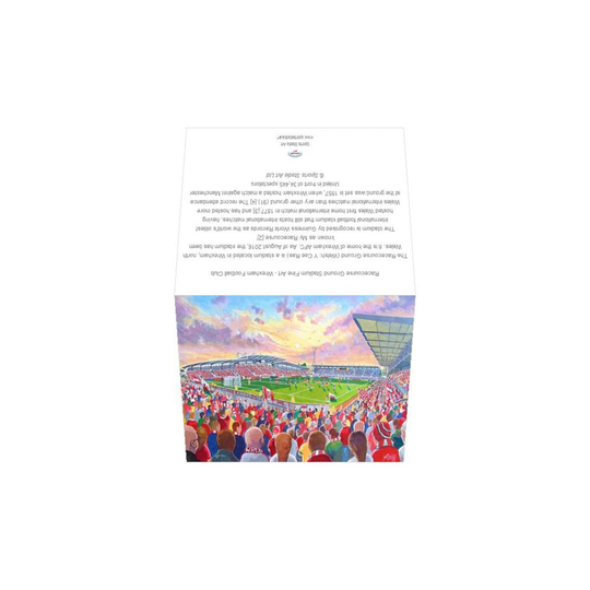 (A5 (14x21cm)) Racecourse Ground Stadium Fine Art - Wrexham Football Club (Greeting Cards)