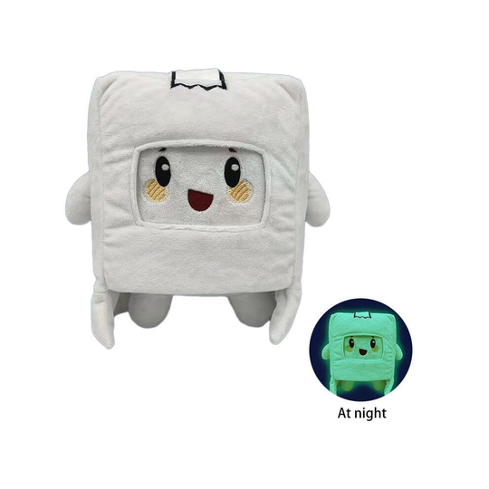 (Box) Glow in the Dark LankyBox Ghosty Plush Toy Pillow Xmas Gifts