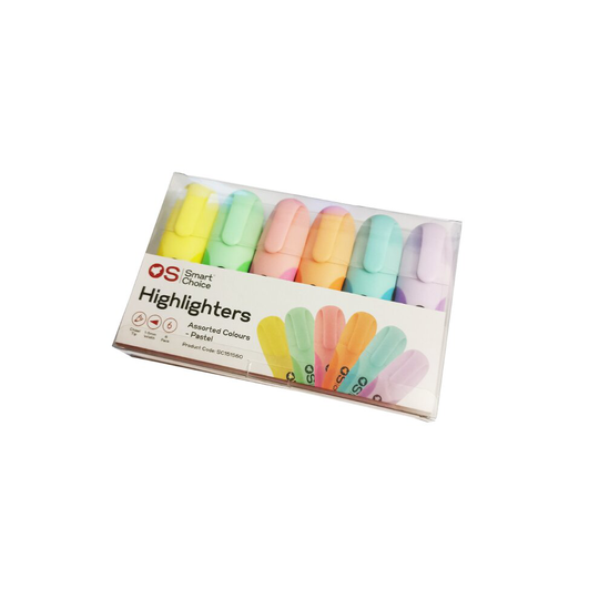 (Pastel) OS Smart Choice Highlighters- multicolour
