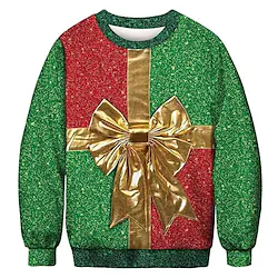 Christmas Sweatshirt Christmas Gifts Graphic Top For Men's Women's Unisex Adults' 3D Print Lightinthebox