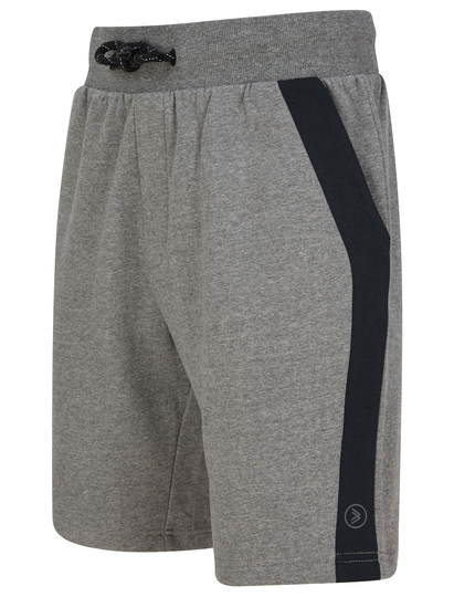 Jogger Shorts Pitfield Cotton Blend Brushback Fleece Jogger Shorts In Mid Grey Marl- Dissident / S - Tokyo Laundry
