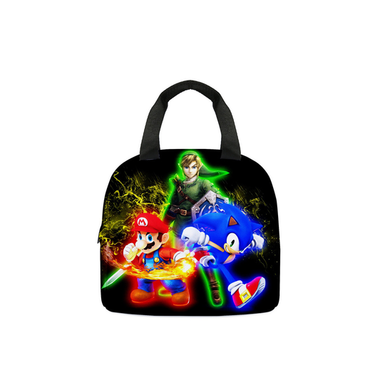 (Style 05) Sonic Lunch Bag Thermal Insulated Cooler Tote bag