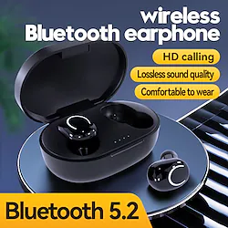 NIA X11 True Wireless Headphones TWS Earbuds In Ear Bluetooth 5.2 Stereo with Charging Box ENC Environmental Noise Cancellation for Apple Samsung Huawei Xiaomi MI Gym Workout Running Everyday Use Lightinthebox