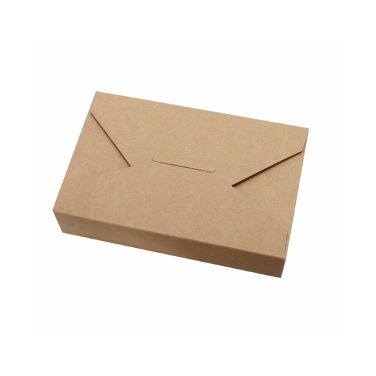 (Brown) 10PCS Kraft Paper Cookie Boxes Packaging Storage Bags Envelope Xmas Gift Box
