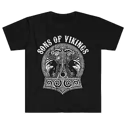 Inspired by Vikings Warriors T-shirt Cartoon Manga Anime Harajuku Graphic Kawaii T-shirt For Men's Women's Unisex Adults' Hot Stamping 100% Polyester Lightinthebox