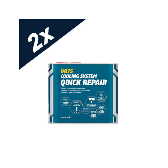 2x500ml MANNOL Cooling System Quick Repair Radiator Leak Stop Sealer
