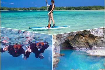 [Ishigaki] SUP/Canoe tour at Kabira Bay+ Snorkeling tour at Ishigaki-Blue Cave