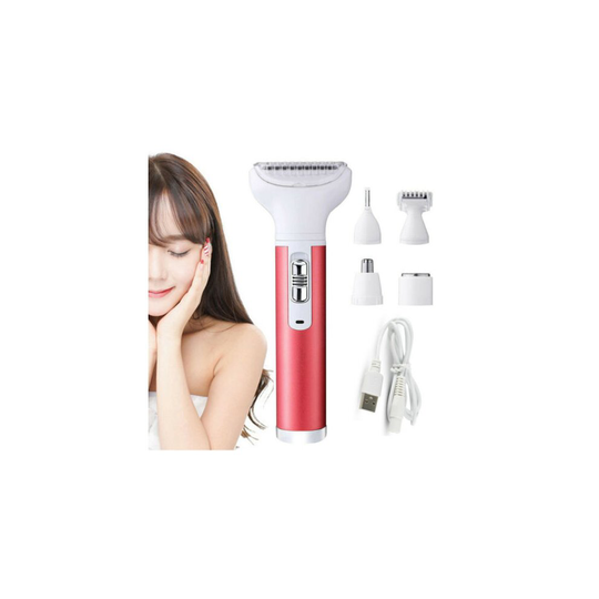 5 in 1 Womens Shaver Hair Arm Leg Bikini Electric Face Remover Razor Trimmer