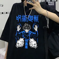 Inspired by Jujutsu Kaisen Fushiguro Megumi T-shirt Cartoon Manga Anime Harajuku Graphic Street Style T-shirt For Men's Women's Unisex Adults' Hot Stamping 100% Polyester Casual Daily Lightinthebox