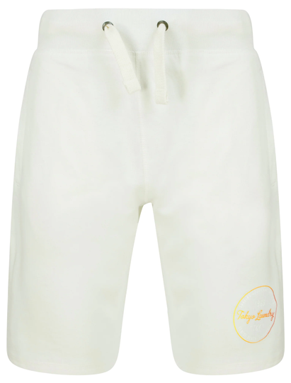 Jogger Shorts Rainbow Surf Brushback Fleece Jogger Shorts in Snow White - Tokyo Laundry / S - Tokyo Laundry