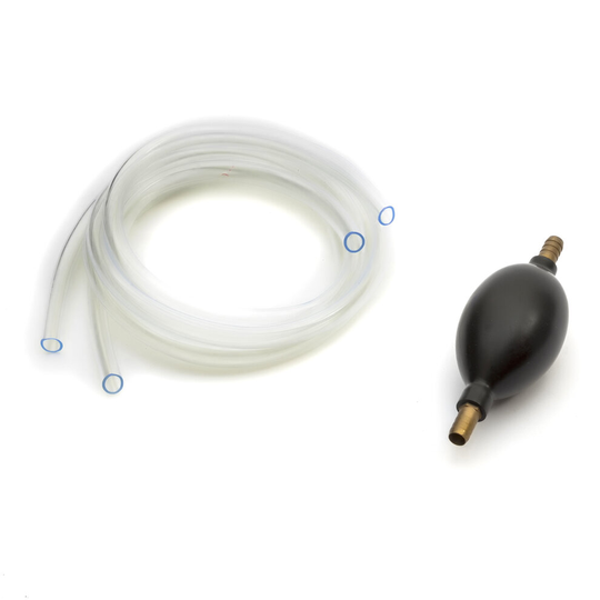 Heavy Duty Rubber Hand Syphon Transfer Hose Pump Fuel Petrol Oil Workshop Garage