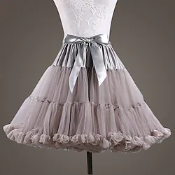 Ballet Dancer Classic Lolita 1950s Vacation Dress Dress Petticoat Hoop Skirt Tutu Crinoline Women's Girls' Costume Vintage Cosplay Performance Wedding Party Princess Petticoat / Tulle Lightinthebox