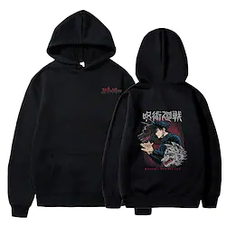Inspired by Jujutsu Kaisen Fushiguro Megumi Hoodie Cartoon Manga Anime Front Pocket Graphic Hoodie For Men's Women's Unisex Adults' Hot Stamping 100% Polyester Street Daily Lightinthebox