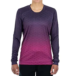 21Grams Women's Downhill Jersey Long Sleeve Mountain Bike MTB Road Bike Cycling Purple Bike Breathable Quick Dry Moisture Wicking Polyester Spandex Sports Geometry Clothing Apparel / Athleisure Lightinthebox