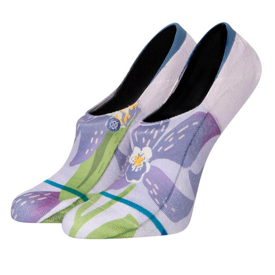 Stance Womens In Bloom Super Invisible/No Show Ankle Socks - Purple
