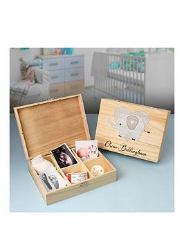 Baby Keepsake Wooden Box - For Boys
