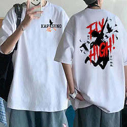 Inspired by Haikyuu!! Second Season Shoyo Hinata T-shirt Cartoon Manga Anime Classic Street Style T-shirt For Men's Women's Unisex Adults' Hot Stamping 100% Polyester Lightinthebox