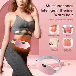 Menstrual Heating Pad Smart Warm Palace Belt Relief Waist Pain Cramps Vibrating Abdominal Massager Electric Waist Belt Device Lightinthebox