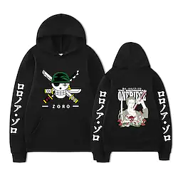 Inspired by One Piece Roronoa Zoro Hoodie Cartoon Manga Anime Harajuku Graphic Kawaii Hoodie For Men's Women's Unisex Adults' Hot Stamping 100% Polyester Lightinthebox