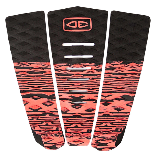 Ocean And Earth Blazed Surfboard Tail Pad - Coral/Black
