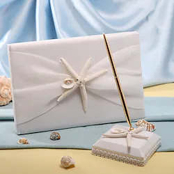 Beach Theme Guest Book / Pen Set 53 Starfish and Seashell Polyester Lightinthebox