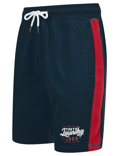 Jogger Shorts Raggo Brushback Fleece Jogger Shorts with Contrast Panels in Sky Captain Navy - Tokyo Laundry / S - Tokyo Laundry