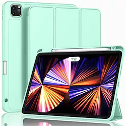 Tablet Case Cover For Apple iPad Air 5th iPad 10.2'' 9th 8th 7th iPad mini 6th iPad Pro 11'' 3rd Pencil Holder with Stand Flip Solid Colored TPU Silica Gel PU Leather Lightinthebox