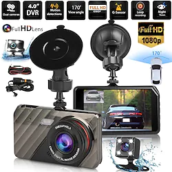 4inch HD 1080p Automobile Dvr Double Lens Tachograph Front and Rear Video Recorder Camera G Sensor Lightinthebox